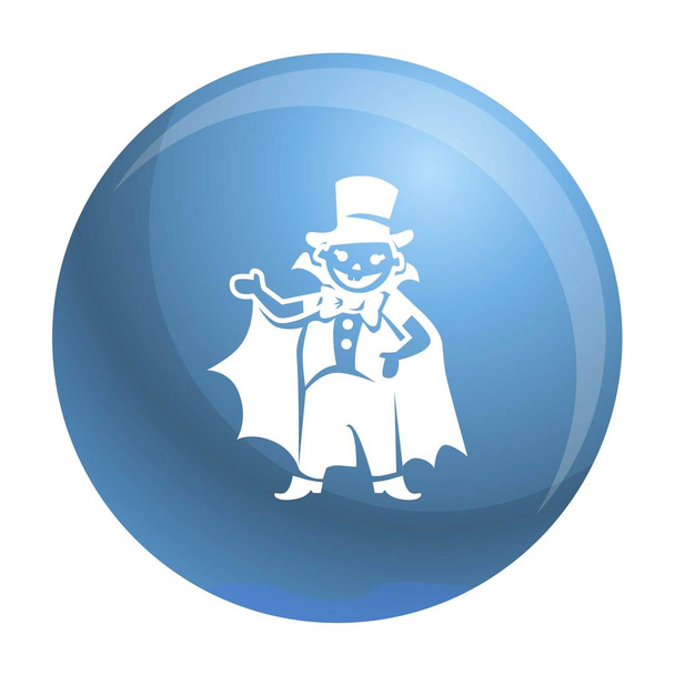 Dracula kid costume icon, simple style - Вектор, зображення