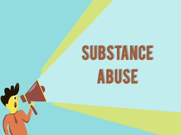 Word writing text Substance Abuse. Business concept for Excessive use of a substance especially alcohol or a drug - Photo, Image