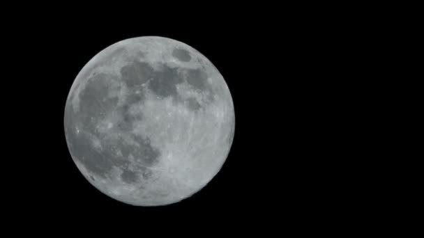 lapso de tempo de Lua Cheia em uma noite clara tiro de alta altitude - Filmagem, Vídeo