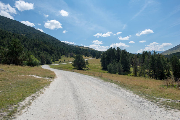 Route vers Montgarri dans les montagnes de la vallée d'Aran en été, Espagne
 - Photo, image