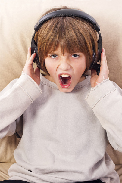 Boy with headphones - Photo, image
