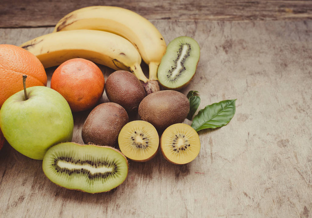 Exotic fruits  on background,close up - Photo, image