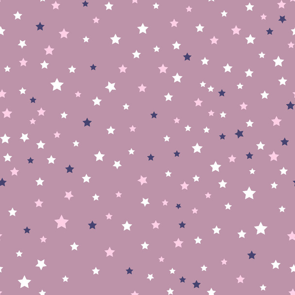 Estrelas rosa sem costura padrão
. - Vetor, Imagem