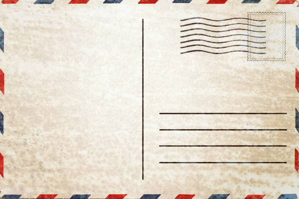 Parte posterior de la postal en blanco con mancha sucia
  - Foto, Imagen