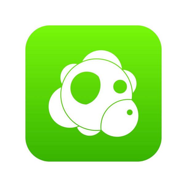 Atom icon digital green - ベクター画像