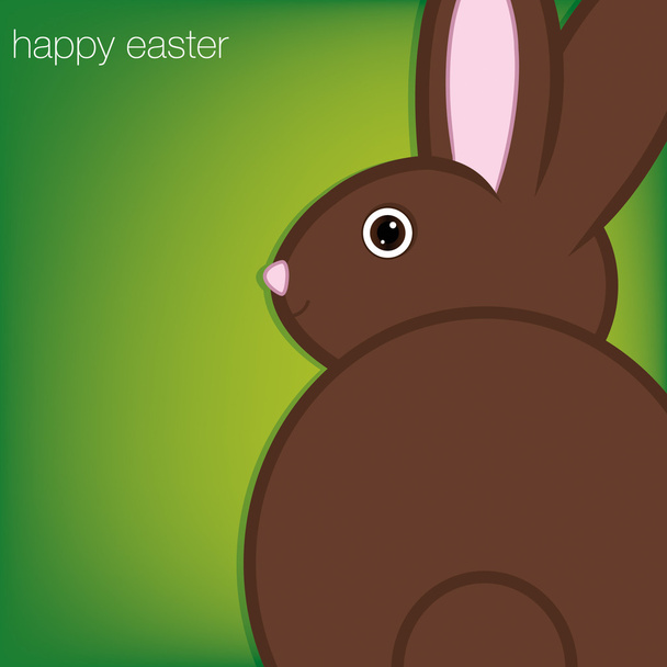 Easter bunny card in vector format - Vektör, Görsel