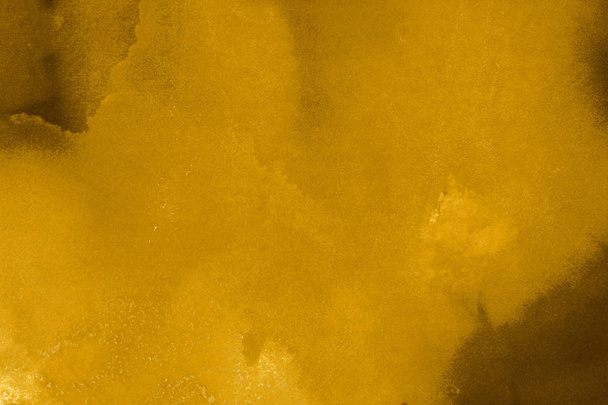 yellow ink stains texture, abstract background - Photo, Image