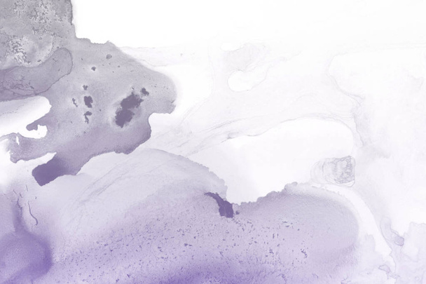 purple ink stains texture, abstract background - Foto, afbeelding