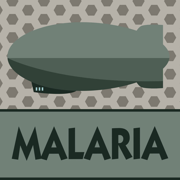 Aplikace Word psaní textu malárie. Obchodní koncept pro případ život ohrožujících onemocnění krve komár připomenout období horečky - Fotografie, Obrázek
