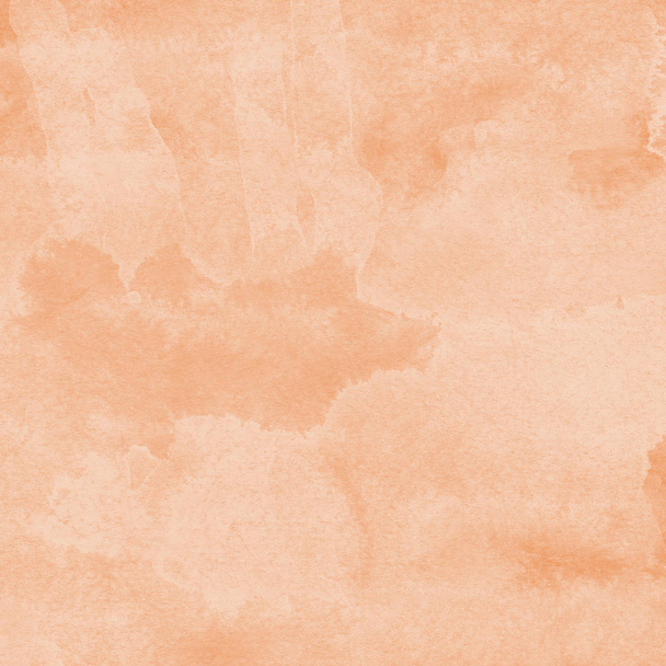 orange watercolor paint texture, abstract background - Photo, Image