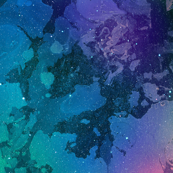 mehrfarbige Tusche Raumstruktur, abstrakter Hintergrund - Foto, Bild