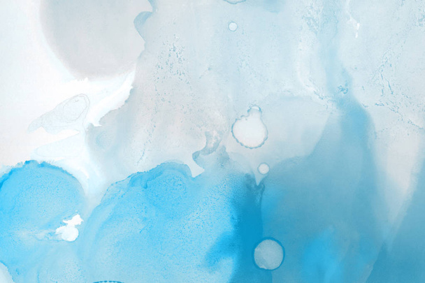 tinta azul manchas textura, fundo abstrato - Foto, Imagem