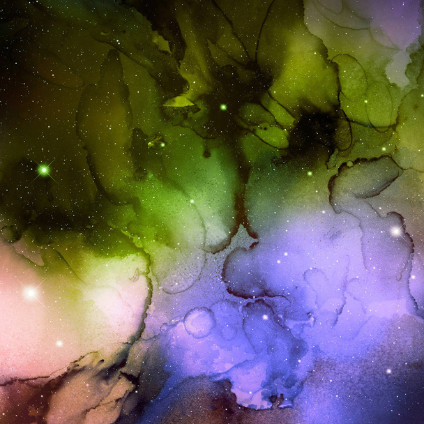 textura de espacio de tinta multicolor, fondo abstracto
 - Foto, imagen
