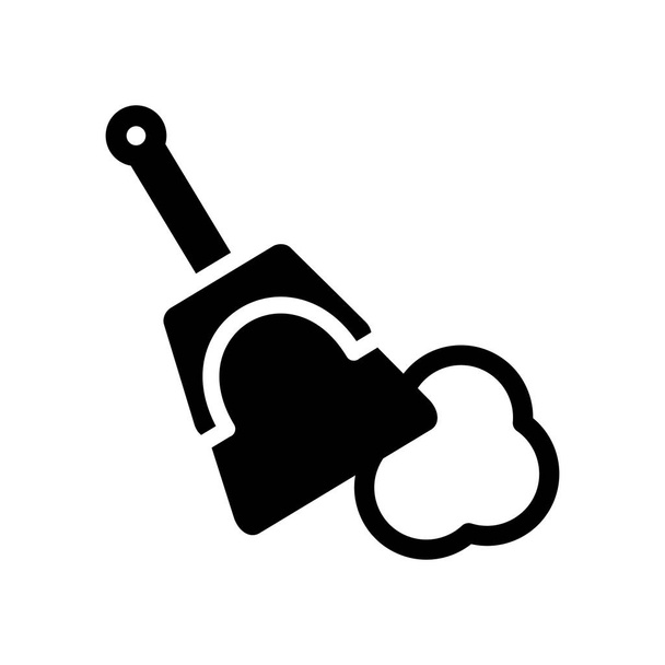 Mülleimer-Symbol. trendiges Kehrschaufel-Logo-Konzept auf weißem Hintergrund aus der Reinigungskollektion. geeignet für Web-Apps, mobile Apps und Printmedien. - Vektor, Bild