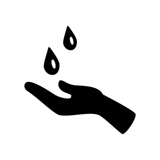 Ikone beim Händewaschen. trendiges Logo-Konzept zum Händewaschen auf weißem Hintergrund aus der Reinigungskollektion. geeignet für Web-Apps, mobile Apps und Printmedien. - Vektor, Bild