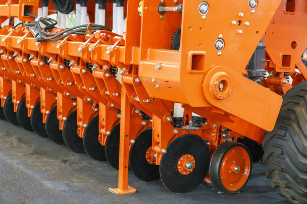 Agricultural machinery. Disk Seeder. - Photo, Image