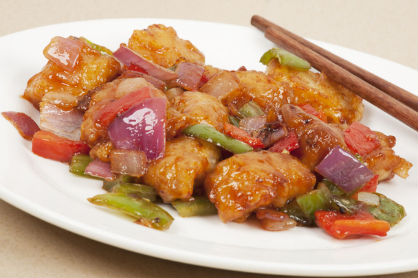 A delicious Chinese meal of Sweet and Sour Fish - Photo, Image