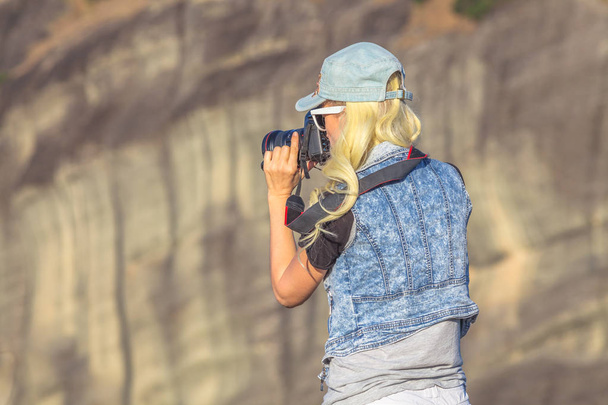 Meteora nő fotós - Fotó, kép
