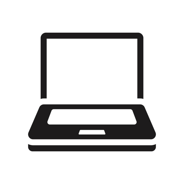 Icono de pantalla de ordenador portátil. Concepto de logotipo de pantalla de computadora portátil de moda en fondo blanco de la colección de hardware. Adecuado para uso en aplicaciones web, aplicaciones móviles y medios impresos
. - Vector, imagen