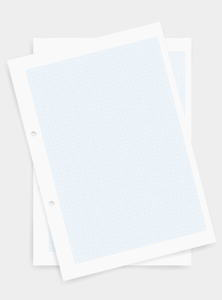 Grafik kağıdı sayfa arka planı mavi desen alanı için yaratıcı ve tasarım. Vektör çizim. - Vektör, Görsel