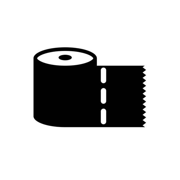 Klopapier-Ikone. trendiges Toilettenpapier-Logo-Konzept auf weißem Hintergrund aus der Hotel- und Restaurantsammlung. geeignet für Web-Apps, mobile Apps und Printmedien. - Vektor, Bild