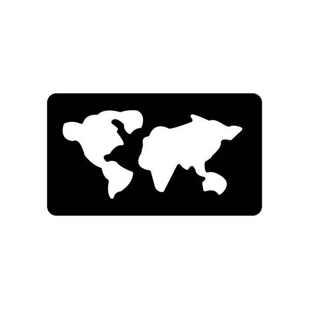 Иконка World Map Folded. Концепция сложенного логотипа Trendy World Map на белом фоне из коллекции Maps and Locations. Подходит для использования в веб-приложениях, мобильных приложениях и печатных СМИ
. - Вектор,изображение