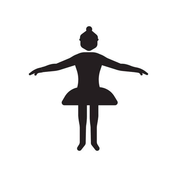 Icono del ballet. Concepto de logotipo de moda de Ballet sobre fondo blanco de la colección del museo. Adecuado para uso en aplicaciones web, aplicaciones móviles y medios impresos
. - Vector, Imagen