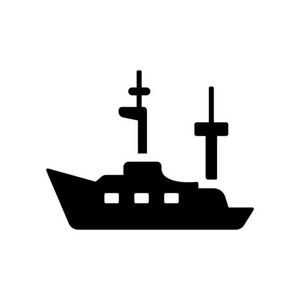 Піктограма фрегата. Концепція логотипу Trendy Frigate на білому тлі з колекції морської піхоти. Підходить для використання у веб-додатках, мобільних додатках та друкованих засобах масової інформації
. - Вектор, зображення