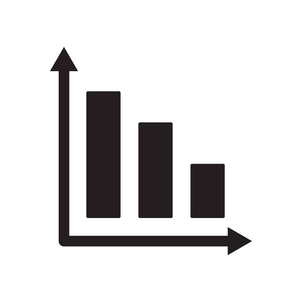 Icono de gráfico de barras. Concepto de logotipo de Trendy Bar Graph sobre fondo blanco de la colección Productivity. Adecuado para uso en aplicaciones web, aplicaciones móviles y medios impresos
. - Vector, imagen