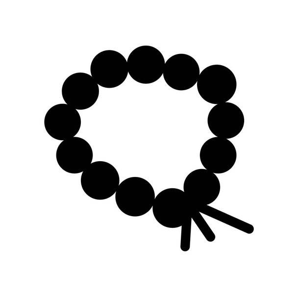 Gebetsperlen-Symbol. trendiges Gebetsperlen-Logo-Konzept auf weißem Hintergrund aus der Religionssammlung. geeignet für Web-Apps, mobile Apps und Printmedien. - Vektor, Bild