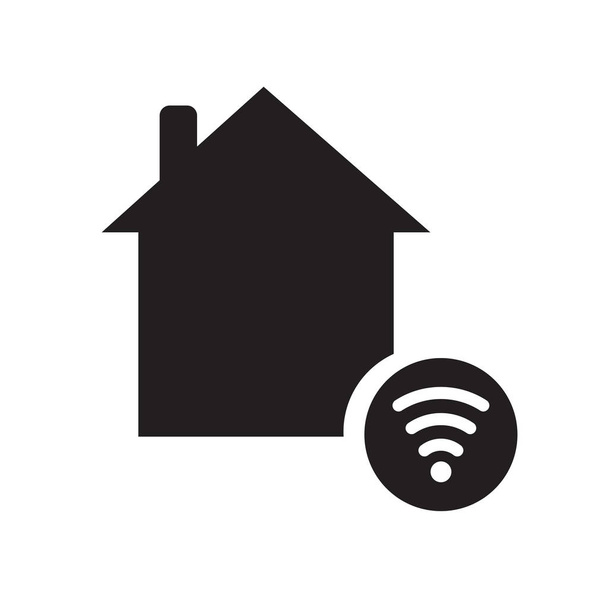 Εικονίδιο οικιακού αυτοματισμού. Μοντέρνο σπίτι αυτοματισμού έννοια λογότυπο σε λευκό φόντο από τη συλλογή smarthome. Κατάλληλο για χρήση σε εφαρμογές web, εφαρμογές για κινητά και μέσων εκτύπωσης. - Διάνυσμα, εικόνα