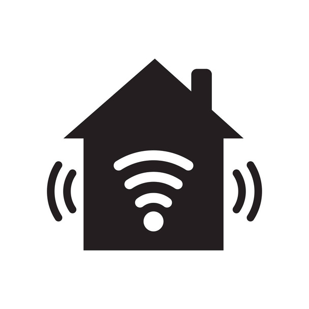 Smart House ikoni. Trendikäs Smart House logo käsite valkoisella taustalla smarthome kokoelma. Soveltuu käytettäväksi verkkosovelluksissa, mobiilisovelluksissa ja tulostusvälineissä
. - Vektori, kuva