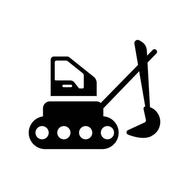 Excavators icon. Trendy Excavators logo concept on white background from Transportation collection. Suitable for use on web apps, mobile apps and print media. - Vector, Image