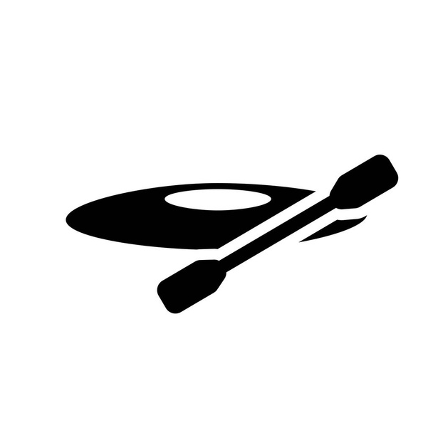Icône de kayak. Concept de logo Kayak tendance sur fond blanc de la collection Transportation. Convient pour une utilisation sur les applications Web, les applications mobiles et les médias imprimés
. - Vecteur, image