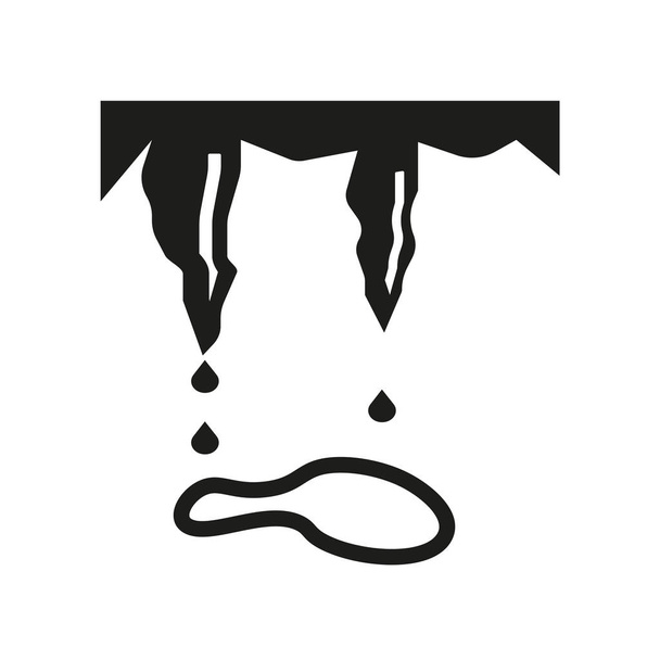 Tauwetter-Symbol. trendiges Tauwetter-Logo-Konzept auf weißem Hintergrund aus der Wetterkollektion. geeignet für Web-Apps, mobile Apps und Printmedien. - Vektor, Bild