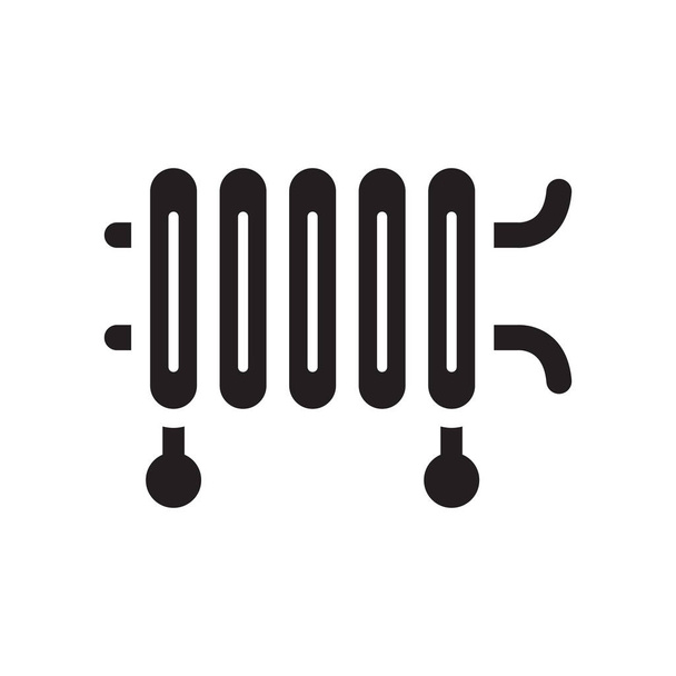 Icono del calentador. Concepto de logotipo de Trendy Heater sobre fondo blanco de la colección Winter. Adecuado para uso en aplicaciones web, aplicaciones móviles y medios impresos
. - Vector, Imagen