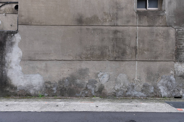 sfondo parete stradale, sfondo industriale, strada urbana grunge vuoto con muro di mattoni magazzino - Foto, immagini