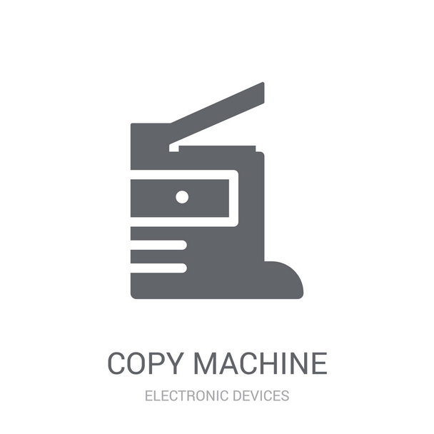 Kopie machine-symbool. Trendy kopie machine logo concept op witte achtergrond uit elektronische apparaten-collectie. Geschikt voor gebruik op het web apps, mobiele apps en gedrukte media. - Vector, afbeelding