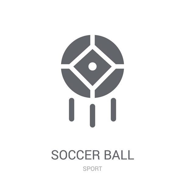 Fußball-Ikone. trendiges Fußballlogo-Konzept auf weißem Hintergrund aus der Sport-Kollektion. geeignet für Web-Apps, mobile Apps und Printmedien. - Vektor, Bild