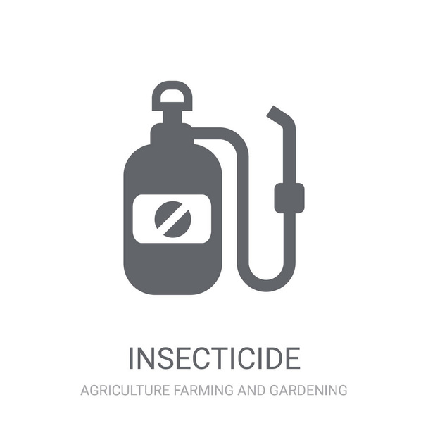 Insektizid-Symbol. trendiges Insektizid-Logo-Konzept auf weißem Hintergrund aus der landwirtschaftlichen und gärtnerischen Sammlung. geeignet für Web-Apps, mobile Apps und Printmedien. - Vektor, Bild