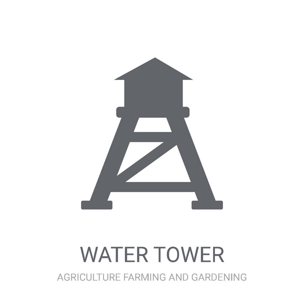 Πύργος νερού εικονίδιο. Μοντέρνα Πύργος νερού έννοια λογότυπο σε λευκό φόντο από γεωργία Γεωργία και κηπουρική συλλογή. Κατάλληλο για χρήση σε εφαρμογές web, εφαρμογές για κινητά και μέσων εκτύπωσης. - Διάνυσμα, εικόνα