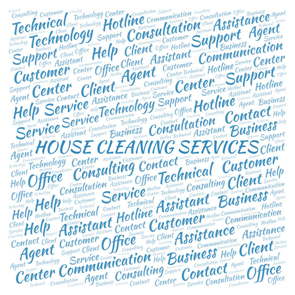 Ház takarítás szó felhő. Wordcloud készült csak szöveg. - Fotó, kép