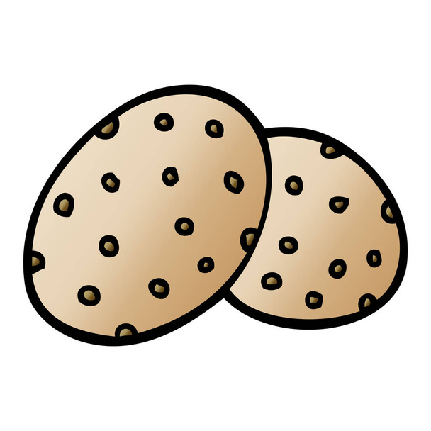Cartoon doodle cookies samen - Vector, afbeelding
