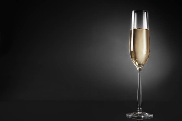 New year background with champagne glass - Φωτογραφία, εικόνα
