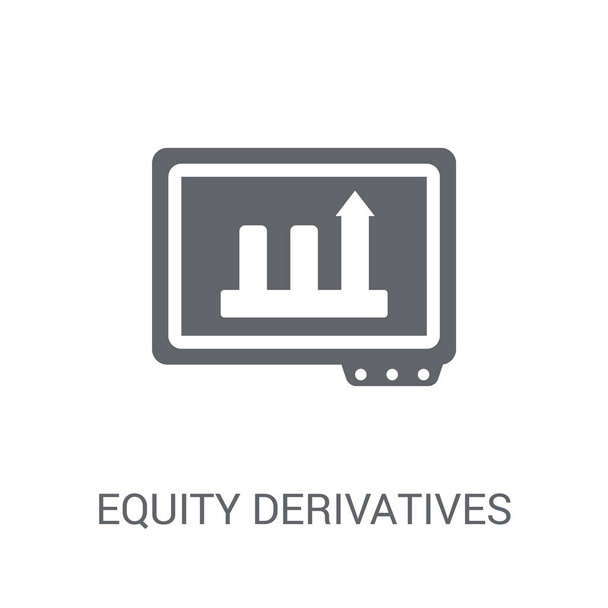 "Equity" derivaten pictogram. Trendy Equity derivaten logo concept op witte achtergrond uit business collectie. Geschikt voor gebruik op het web apps, mobiele apps en gedrukte media. - Vector, afbeelding
