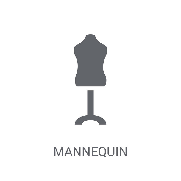 Mannequin icon. Trendy Mannequin logo concept on white background from Clothes collection. Suitable for use on web apps, mobile apps and print media. - Vector, Image