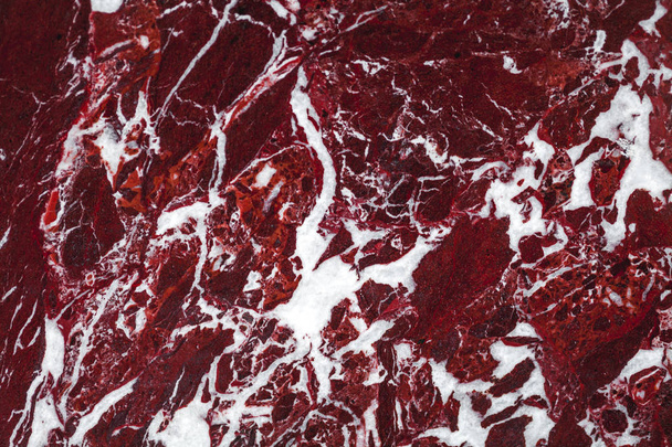 Close up of marble burgundy texture  - Фото, зображення