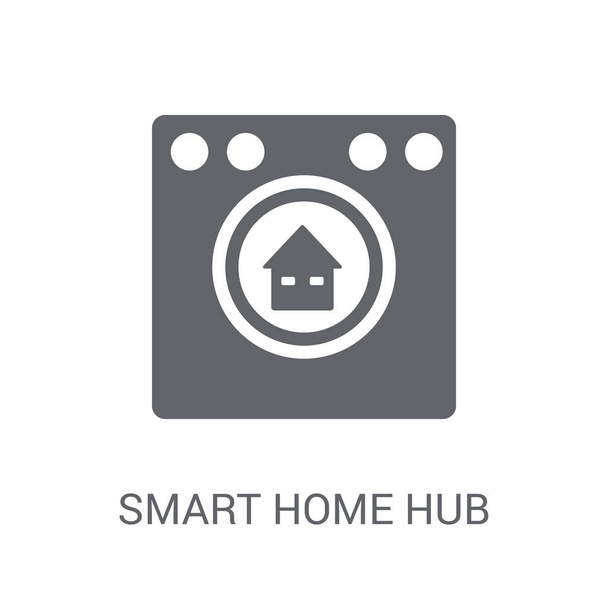 smart home hub icon. Trendy smart home hub logo concept on white background from General collection. Suitable for use on web apps, mobile apps and print media. - Vector, Image