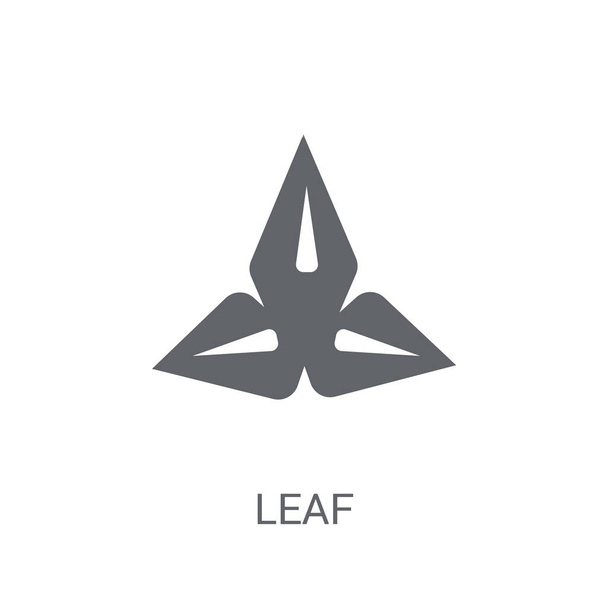 Blatt-Ikone. trendiges Blatt-Logo-Konzept auf weißem Hintergrund aus der Laubsammlung. geeignet für Web-Apps, mobile Apps und Printmedien. - Vektor, Bild