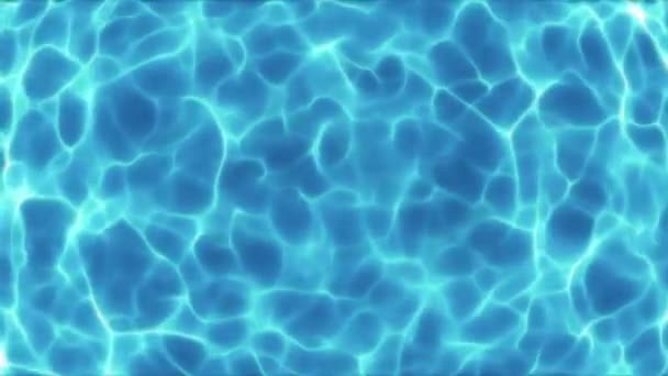 Água Ondas Fundo Loop / 4k animado abstrato azul água loopable fundo com padrões de ondas fractais
 - Filmagem, Vídeo